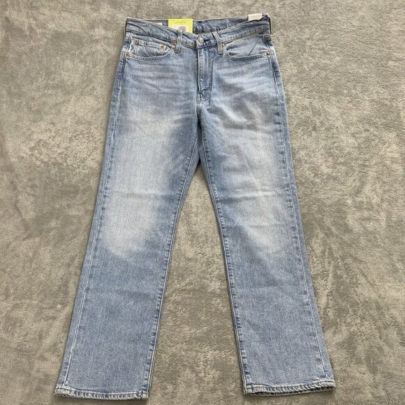 Levis 514 Jeans Mens 32x30 Straight Blue Light Wash Denim Stretch Casual Flex - Picture 5 of 13